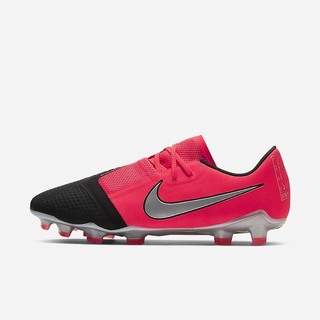 Ghete Fotbal Nike Phantom Venom Pro FG Firm-Ground Dama Rosii Negrii Metal Argintii | TAXL-46172